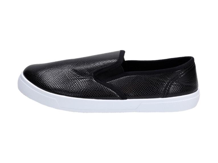 Slip On Czarne tenisówki damskie Wishot 123