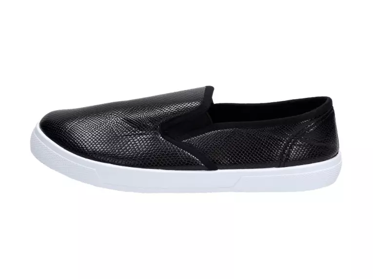 Slip On Czarne tenisówki damskie Wishot 123