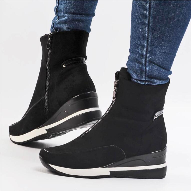 Czarne botki damskie VINCEZA 10654