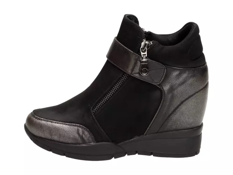 Botki damskie, sneakersy Sergio Leone 22661 Bk