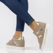Beżowe skórzane sneakersy damskie FILIPPO DP3549/22