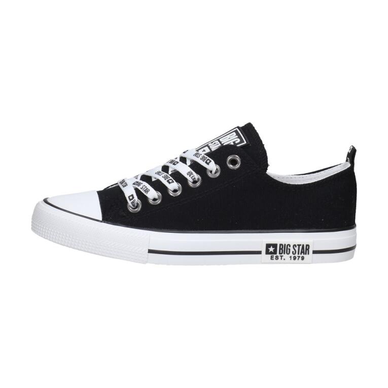 Czarne tekstylne trampki damskie BIG STAR KK274102