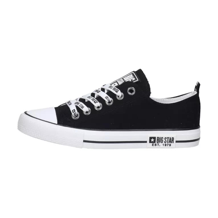 Czarne tekstylne trampki damskie BIG STAR KK274102