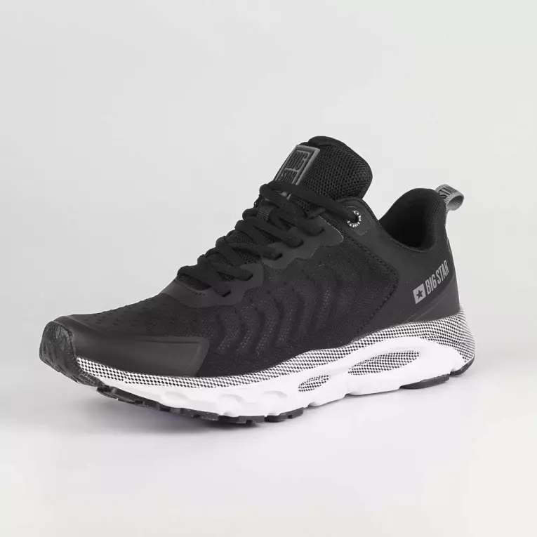 Czarne przewiewne sportowe buty męskie BIG STAR LL174096 MEMORY FOAM