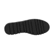 Czarne lakierowane mokasyny damskie na platformie, loafersy SERGIO LEONE PB757