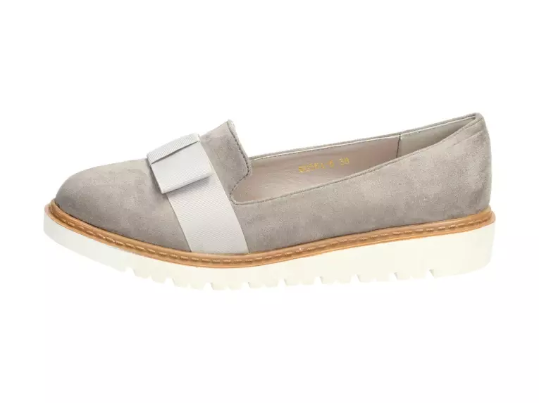 Szare lordsy, baleriny damskie Vices 6056a-5