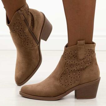 Coffee jesienne botki damskie, kowbojki S.Barski 52-529