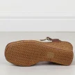 Złote sandały damskie na koturnie Sergio Leone sk229
