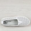 Białe skórzane ażurowe półbuty damskie Filippo Dp4555/24