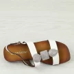 Białe płaskie sandały damskie Sergio Leone Sk072H