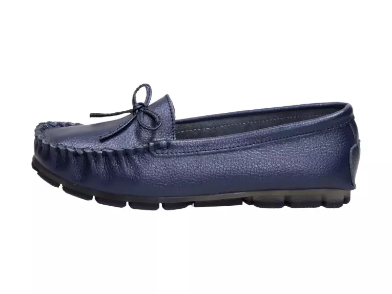 Granatowe mokasyny damskie FILIPPO DP004/21