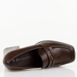 Brązowe mokasyny damskie na słupku Potocki 12710