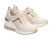 Beżowe sneakersy damskie S.BARSKI 97627 SKÓRA