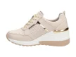 Beżowe sneakersy damskie S.BARSKI 97627 SKÓRA