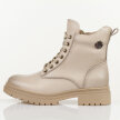 Beżowe botki damskie na traperze Potocki 19324
