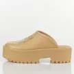 Khaki lekkie piankowe klapki damskie Bj691