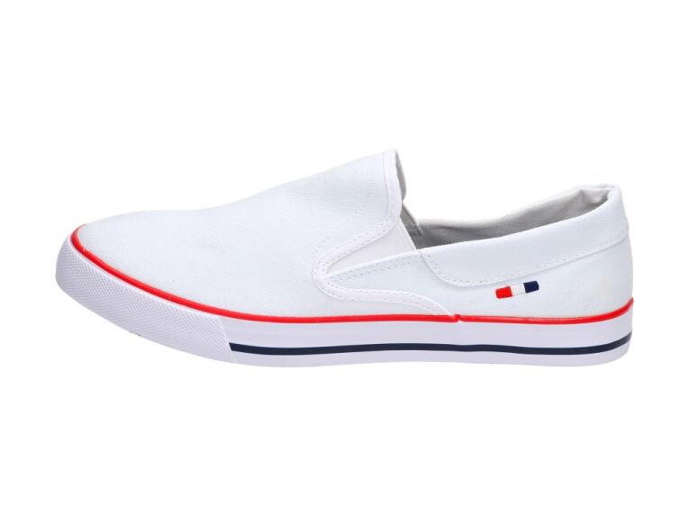 Slip On Białe tenisówki buty męskie Wishot 114