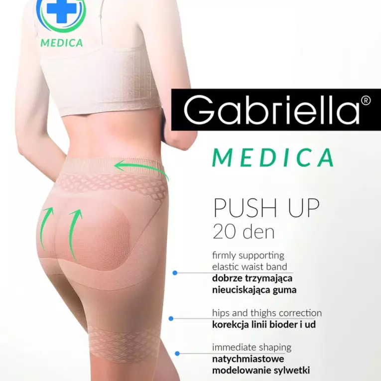 Rajstopy Gabriella Push Up 20 den neutro