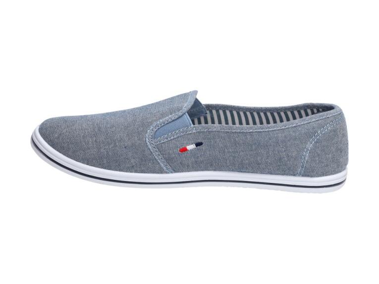 Slip On Niebieskie tenisówki męskie Wishot 066