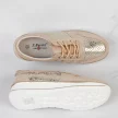 Złote skórzane sneakersy damskie S.BARSKI 22246