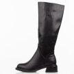 Czarne skórzane kozaki damskie DiA 52-110