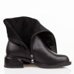 Czarne skórzane kozaki damskie DiA 52-110