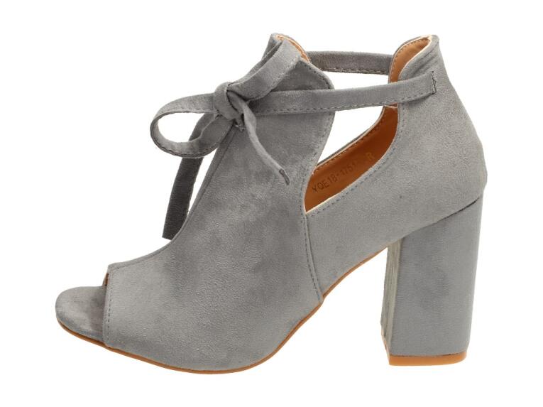 C.Szare sandały damskie, buty Vinceza 1751 19