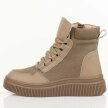 Beżowe skórzane botki damskie Filippo Dbt7270/25