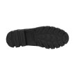 Czarne zamszowe mokasyny damskie na platformie, loafersy SERGIO LEONE MK755