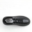 Czarne bkbk skórzane sneakersy damskie na platformie Filippo Dp6058/24