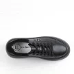 Czarne bkbk skórzane sneakersy damskie na platformie Filippo Dp6058/24