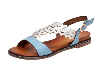 Niebieskie sandały damskie SERGIO LEONE SK011