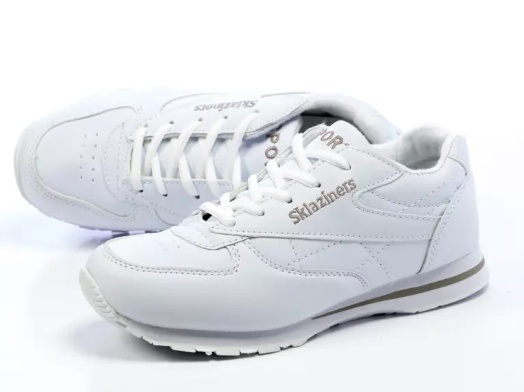 Lekkie białe buty sportowe Sklaziners B014