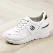 Białe skórzane sneakersy damskie S.BARSKI 29169