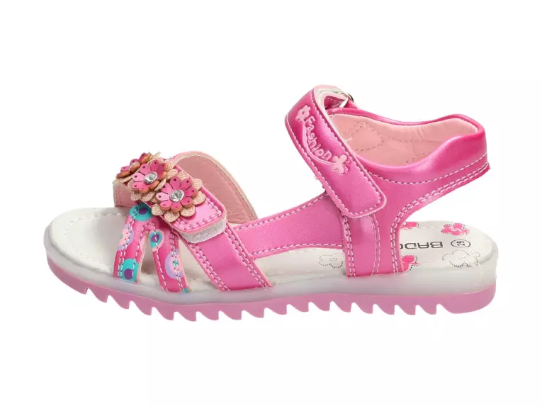 Różowe sandałki, buty dziecięce Badoxx 508