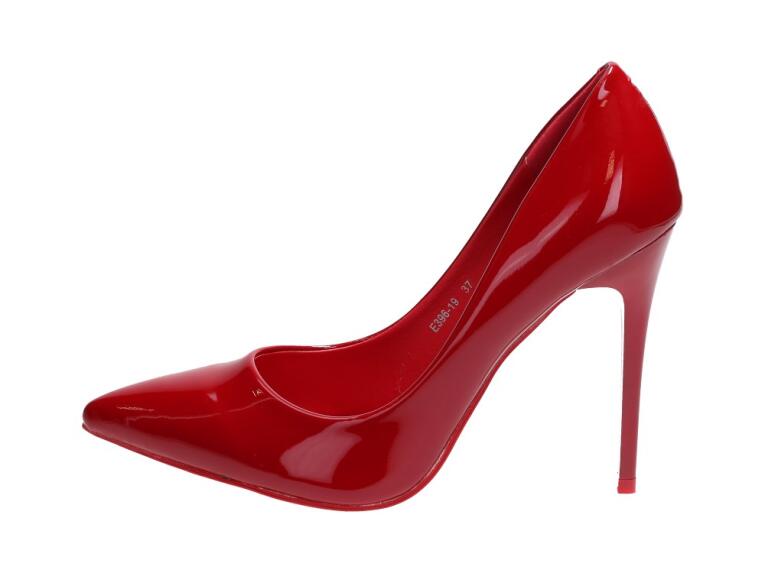 Czerwone czółenka, szpilki Vices E396-19st