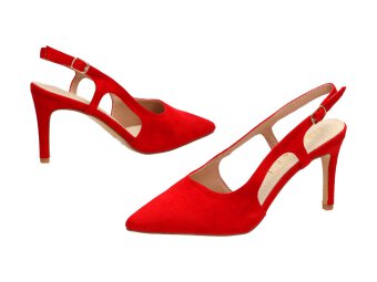 Czerwone sandały damskie SABATINA DM19-44