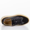 Czarne skórzane sneakersy damskie Sergio Leone Sp025
