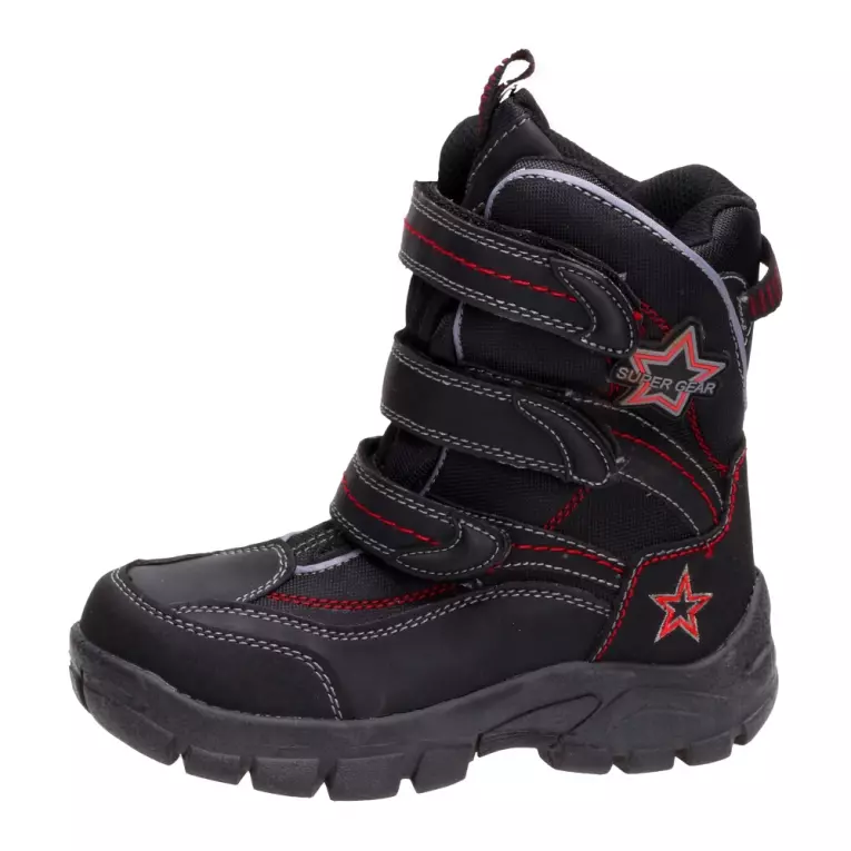 Czarne śniegowce dziecięce Supergear 6992