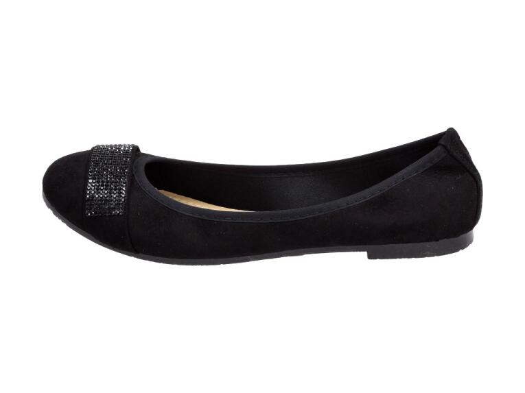 Czarne baleriny, buty damskie Sabatina 103