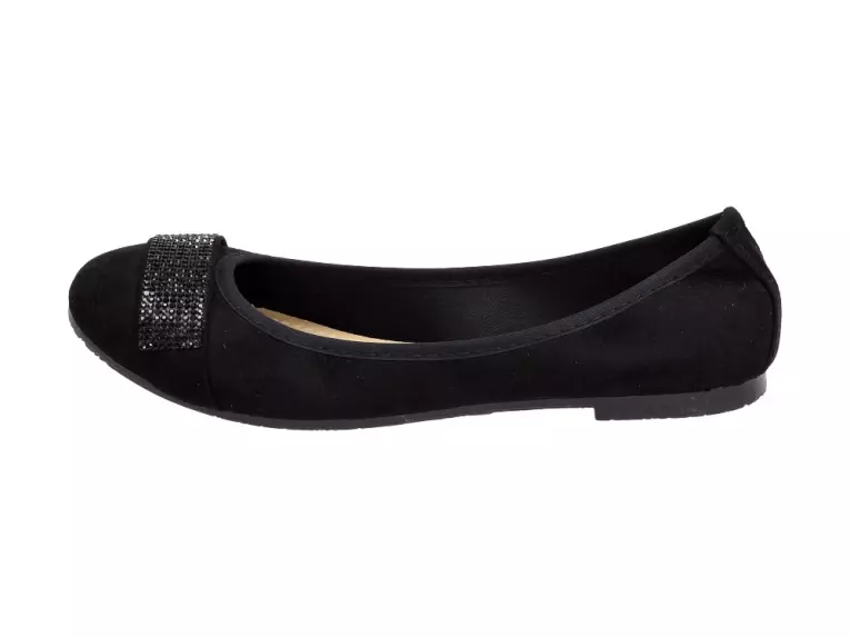 Czarne baleriny, buty damskie Sabatina 103