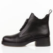 Czarne skórzane botki damskie DiA 52-869