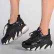 Czarne POLSKIE sneakersy damskie SIMEN 3721 SKÓRA