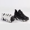 Czarne POLSKIE sneakersy damskie SIMEN 3721 SKÓRA
