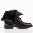Czarne skórzane botki damskie Cambell 98309