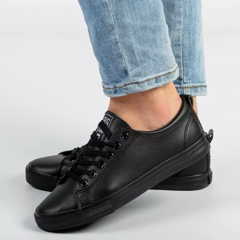 Czarne trampki damskie BIG STAR JJ274312