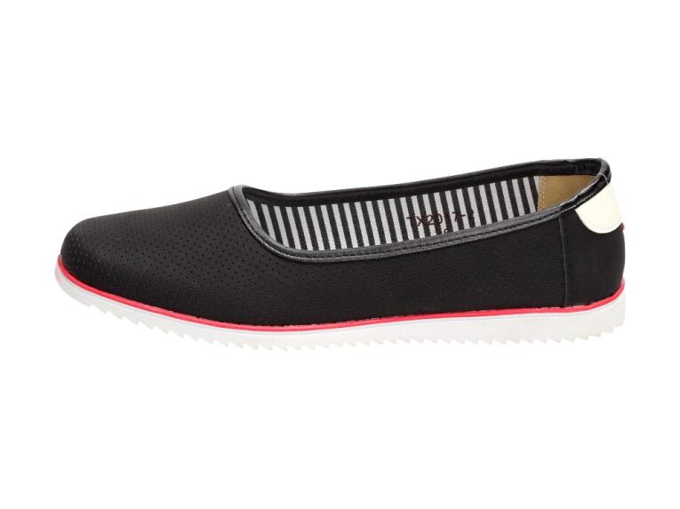Czarne baleriny, buty damskie Sabatina 2017-2