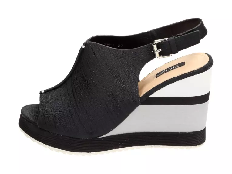 Czarne sandały, buty damskie Vices 1208-1