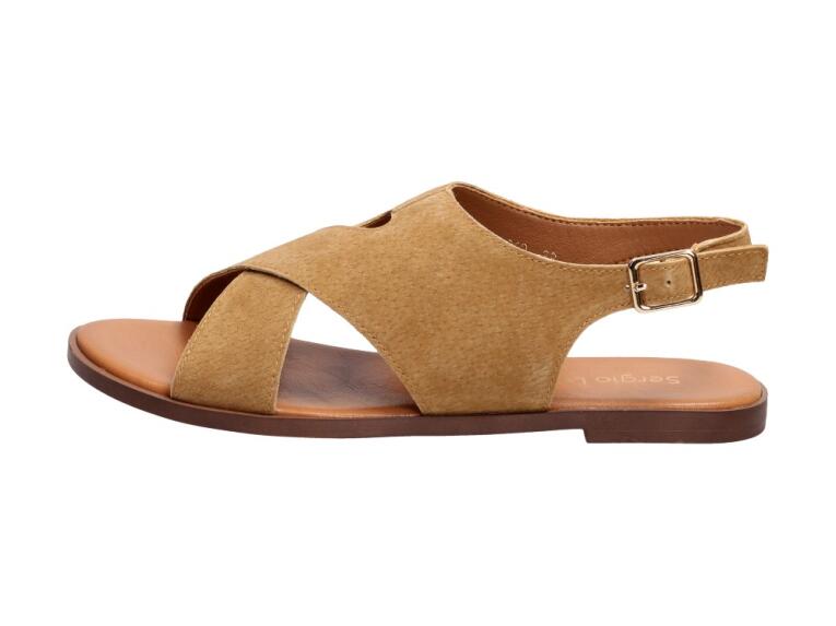 Beżowe sandały damskie SERGIO LEONE SK060