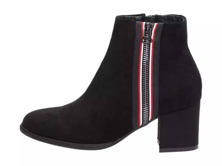 Czarne botki damskie Filippo Dbt978